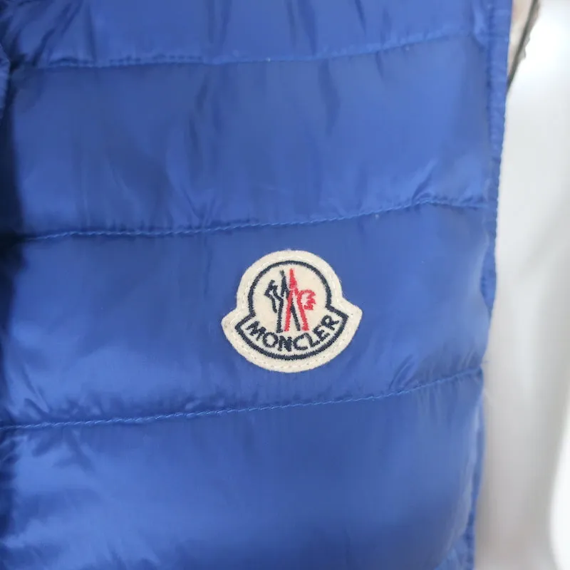 Moncler Liane Down Puffer Vest Blue Size 1