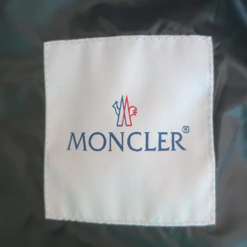 Moncler Liane Down Puffer Vest Dark Olive Size 1 NEW