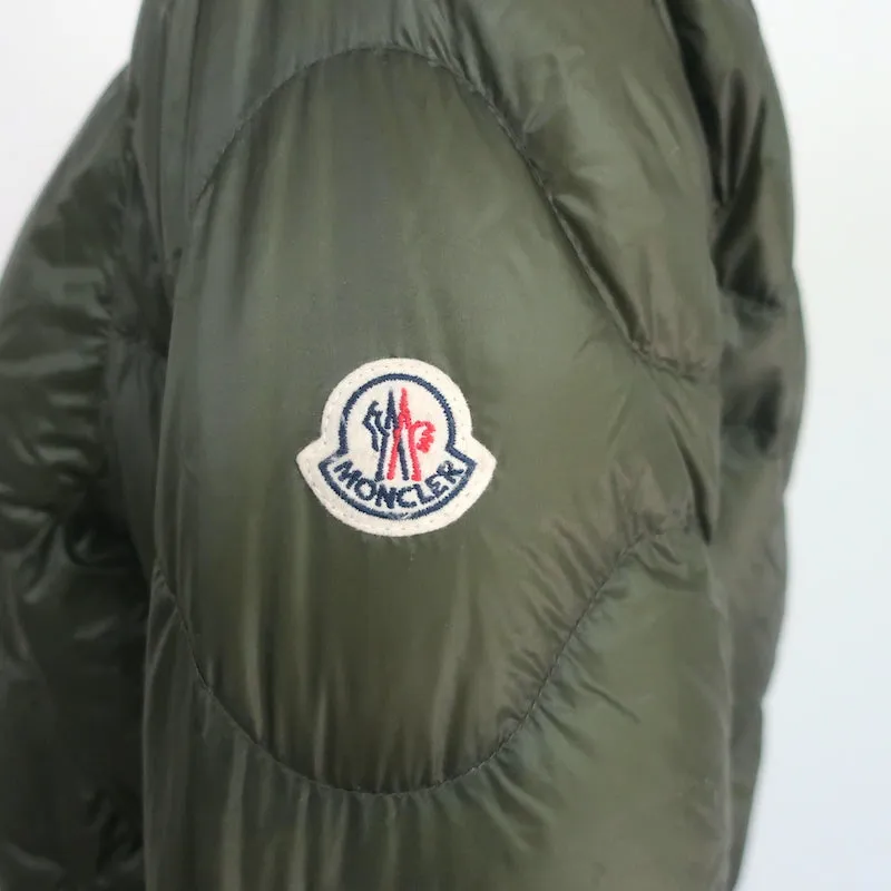 Moncler Saire Quilted Down Puffer Jacket Army Green Size 1