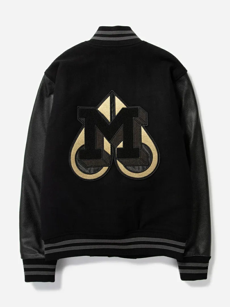 MOOSE KNUCKLES - EMBROIDERED PATCH VARSITY JACKET