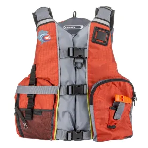 MTI Calcutta Fishing Life Jacket - Orange/Light Grey [MV411E-855]