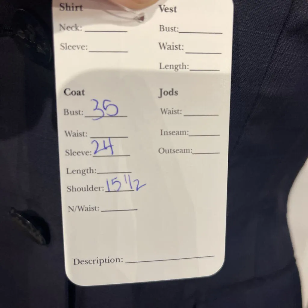 Navy Hunt Coat