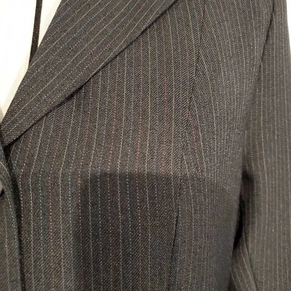 Navy Pinstripe Hunt Coat 14