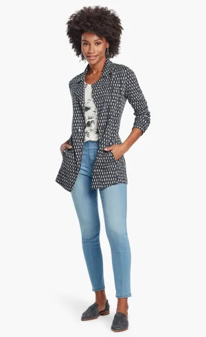 Nic Zoe Ponte Ikat Jacket