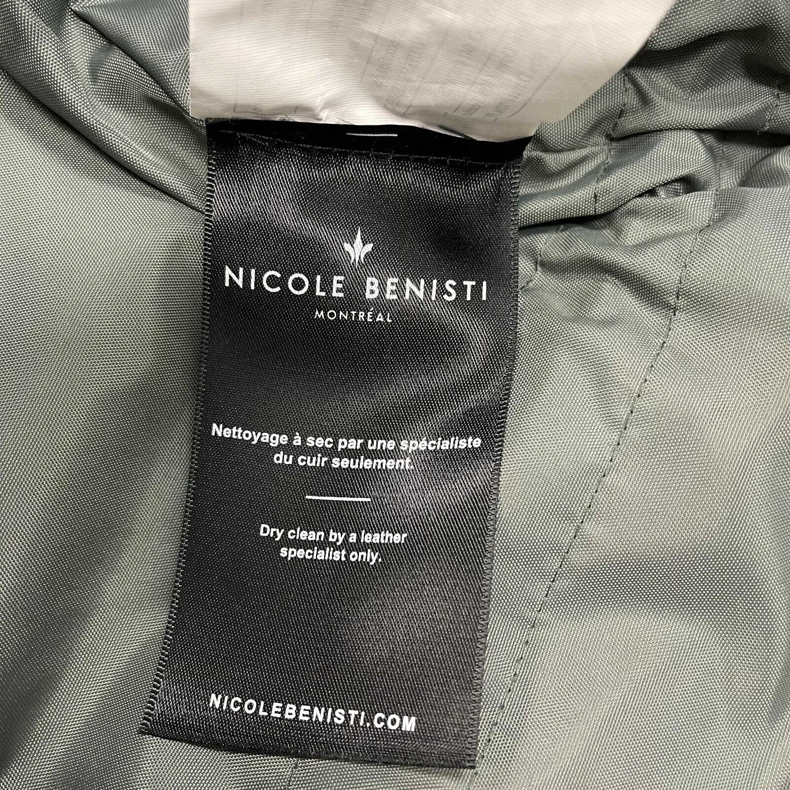Nicole Benisti - Military Green Kaia Vest with Asiatic Rabbit and Silver Fox Fur