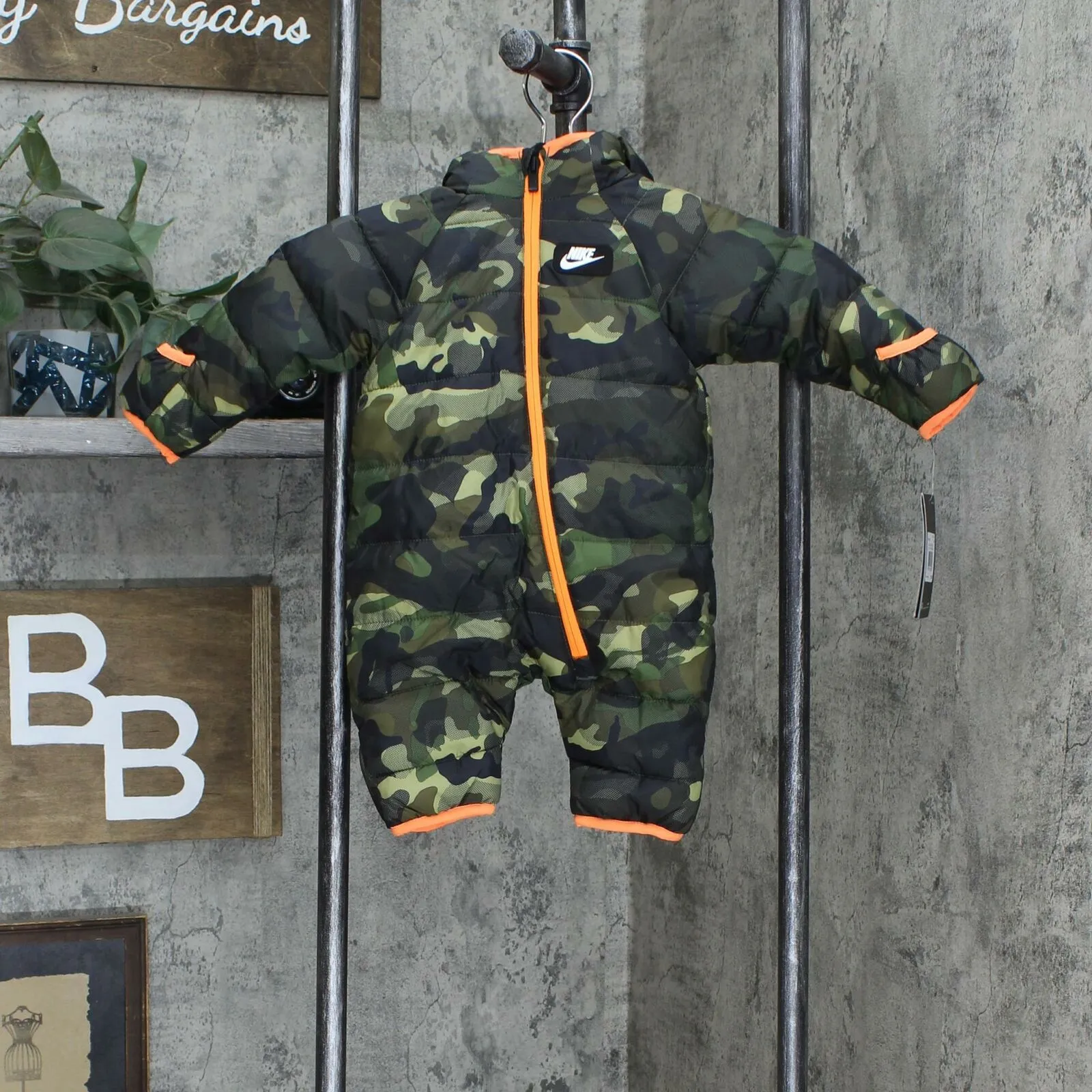 Nike Baby Boy Full-Zip Hooded Puffer Snowsuit