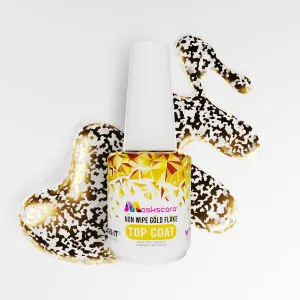 Non Wipe Top Coat - Gold Flake - 15ml