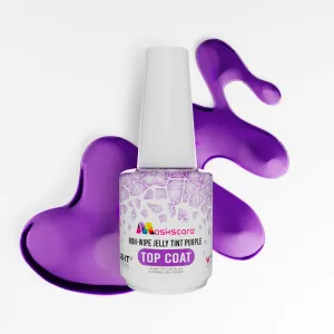 Non Wipe Top Coat - Purple Jelly Tint - 15ml