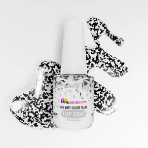 Non Wipe Top Coat - Silver Flake - 15ml