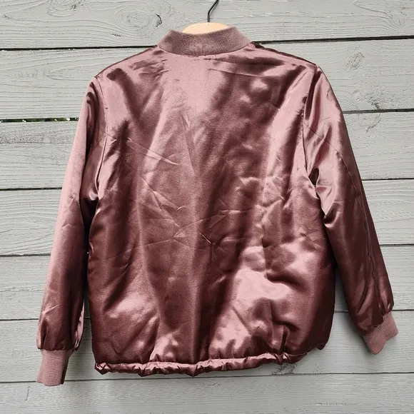 NWT Topshop Satin Bomber Pink