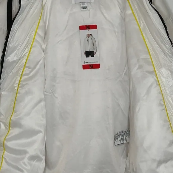 NWT Two by Vince Camuto Quilted Hooded Duck Down Feather Puffer Jacket White M