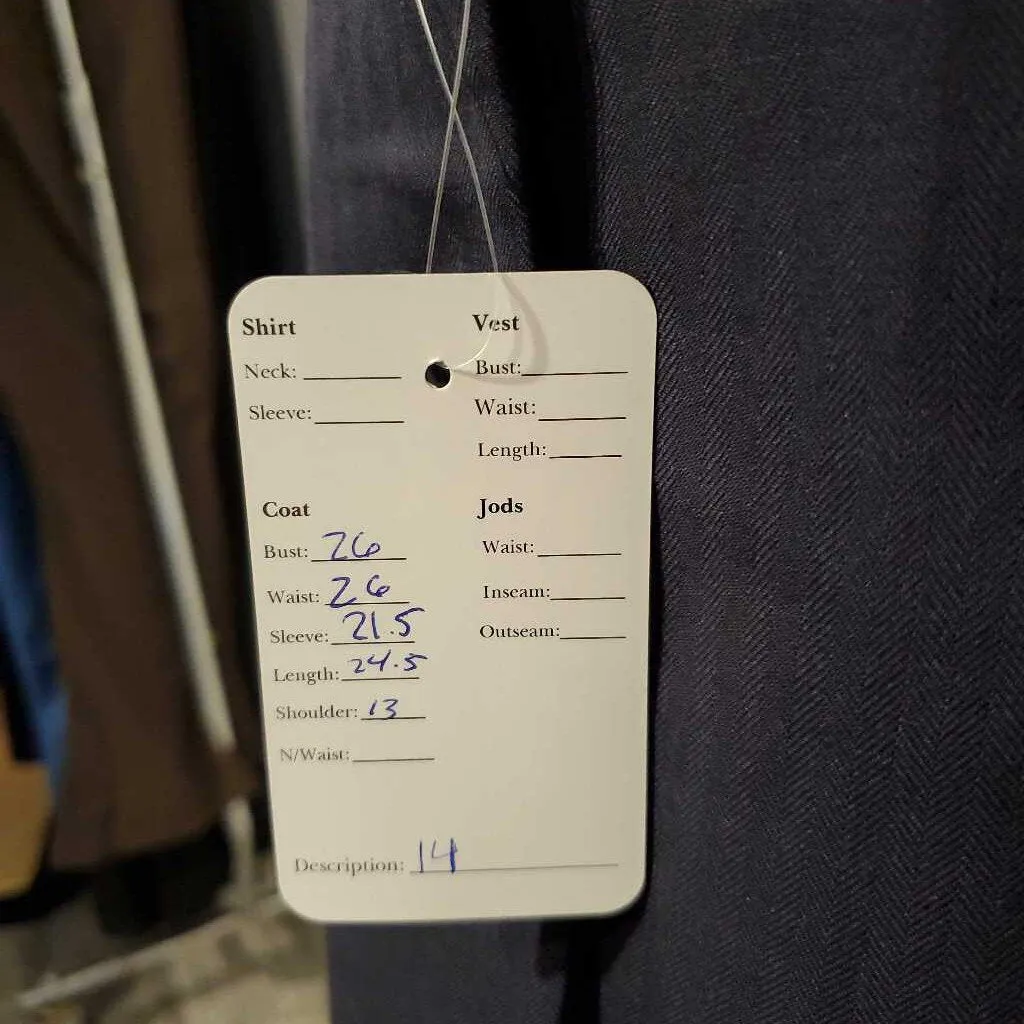 On Course Navy Hunt Coat Kids 14