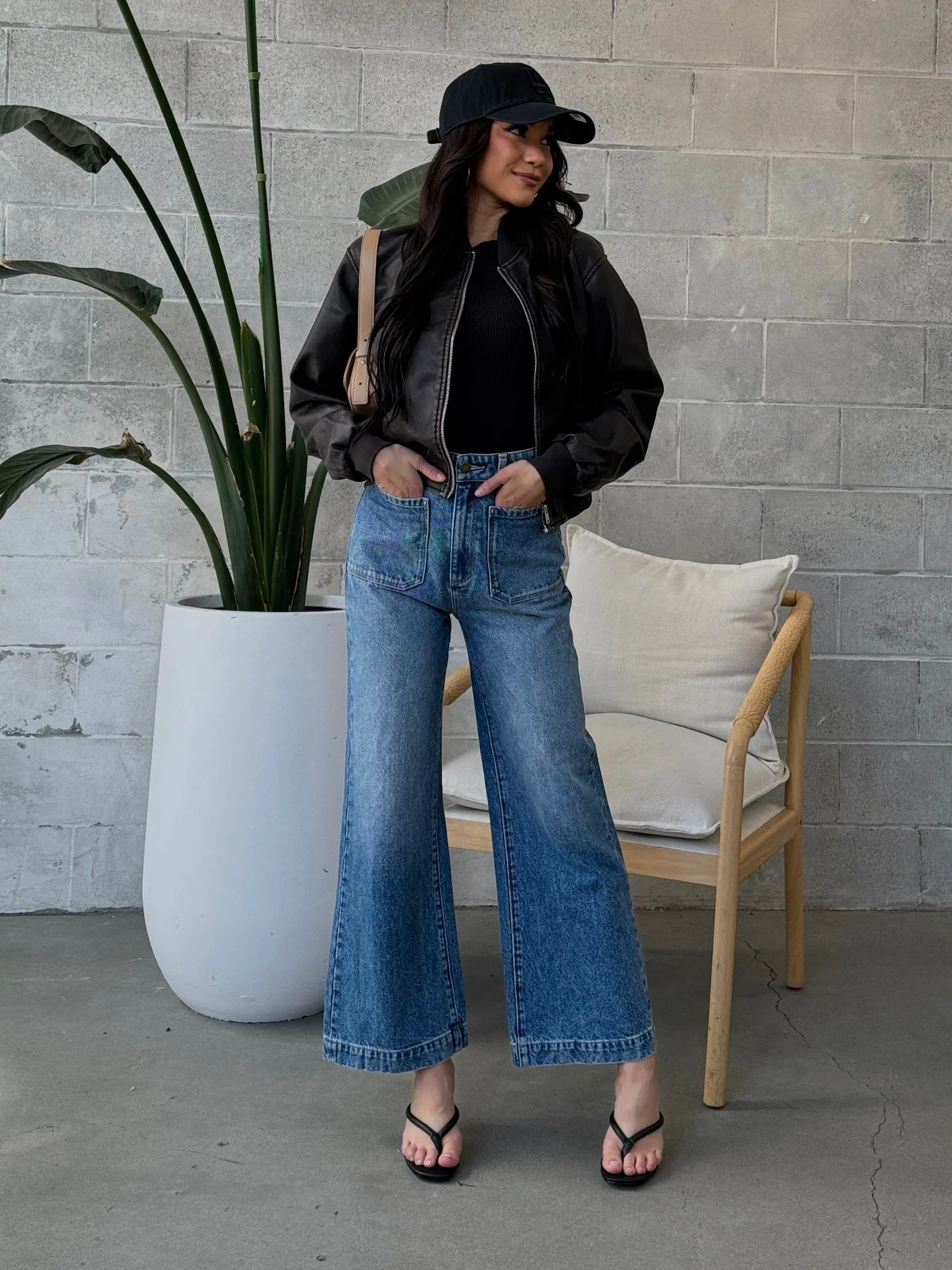 ONLY Jade Faux Leather Bomber Jacket