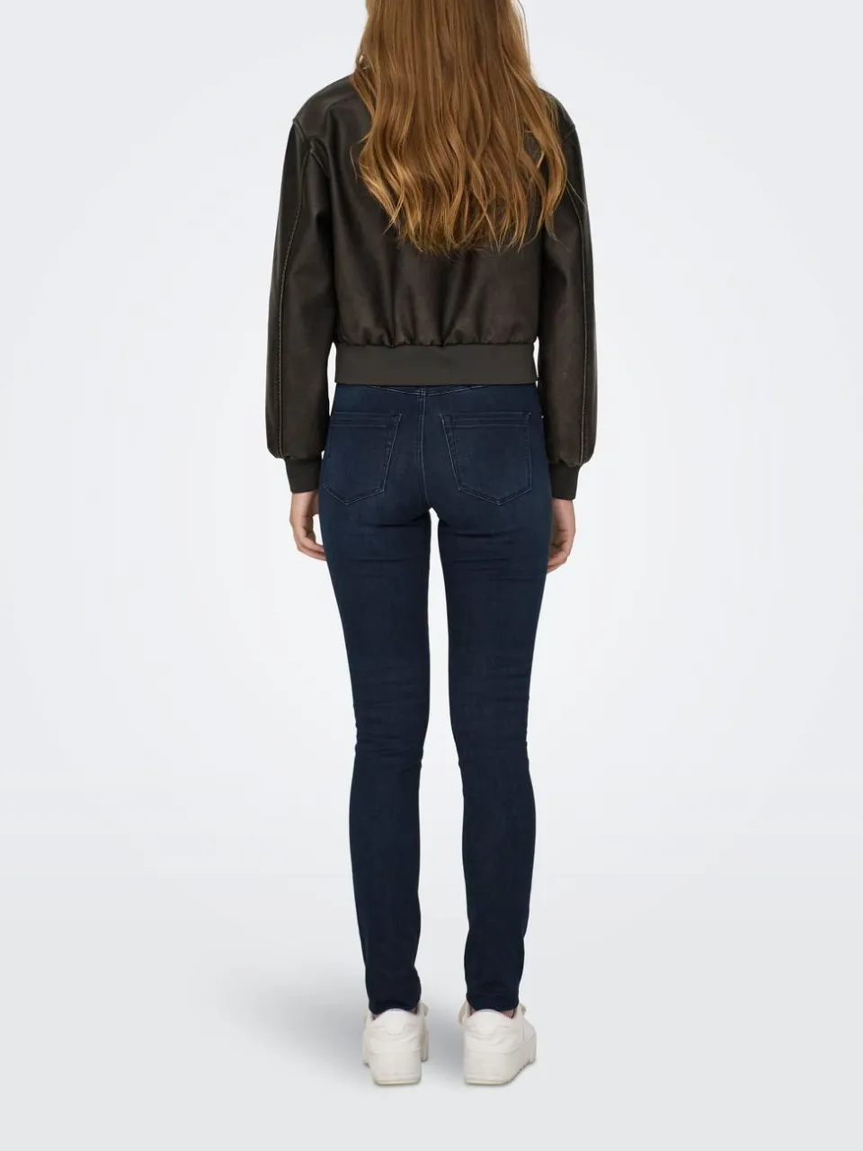 ONLY Jade Faux Leather Bomber Jacket