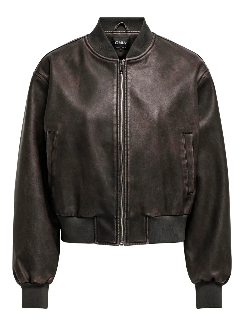 ONLY Jade Faux Leather Bomber Jacket