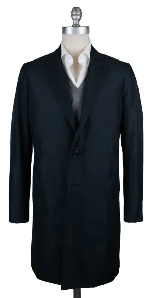 Orazio Luciano Navy Blue Raincoat