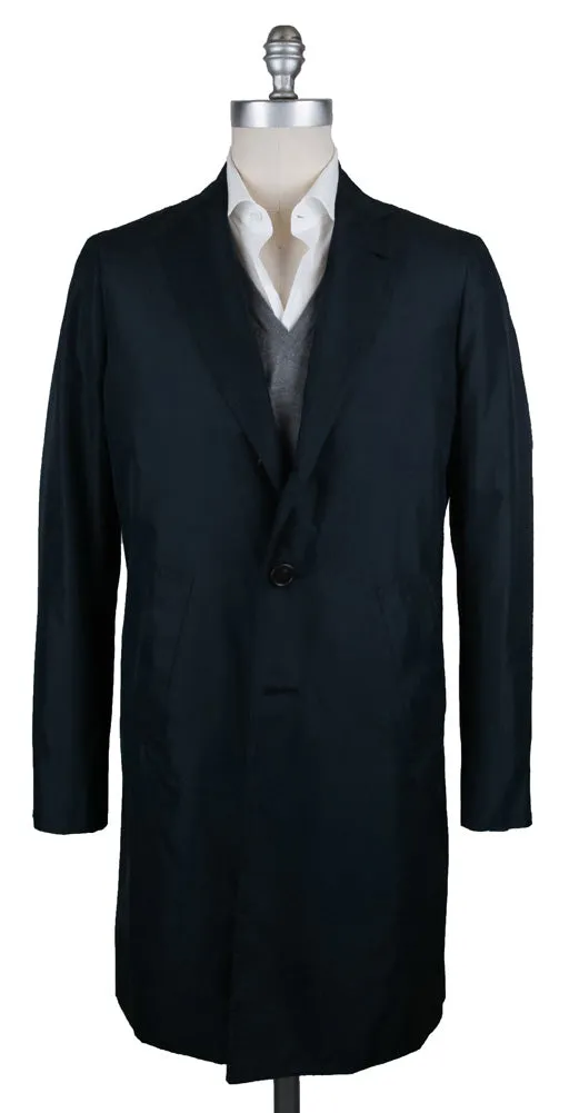 Orazio Luciano Navy Blue Raincoat