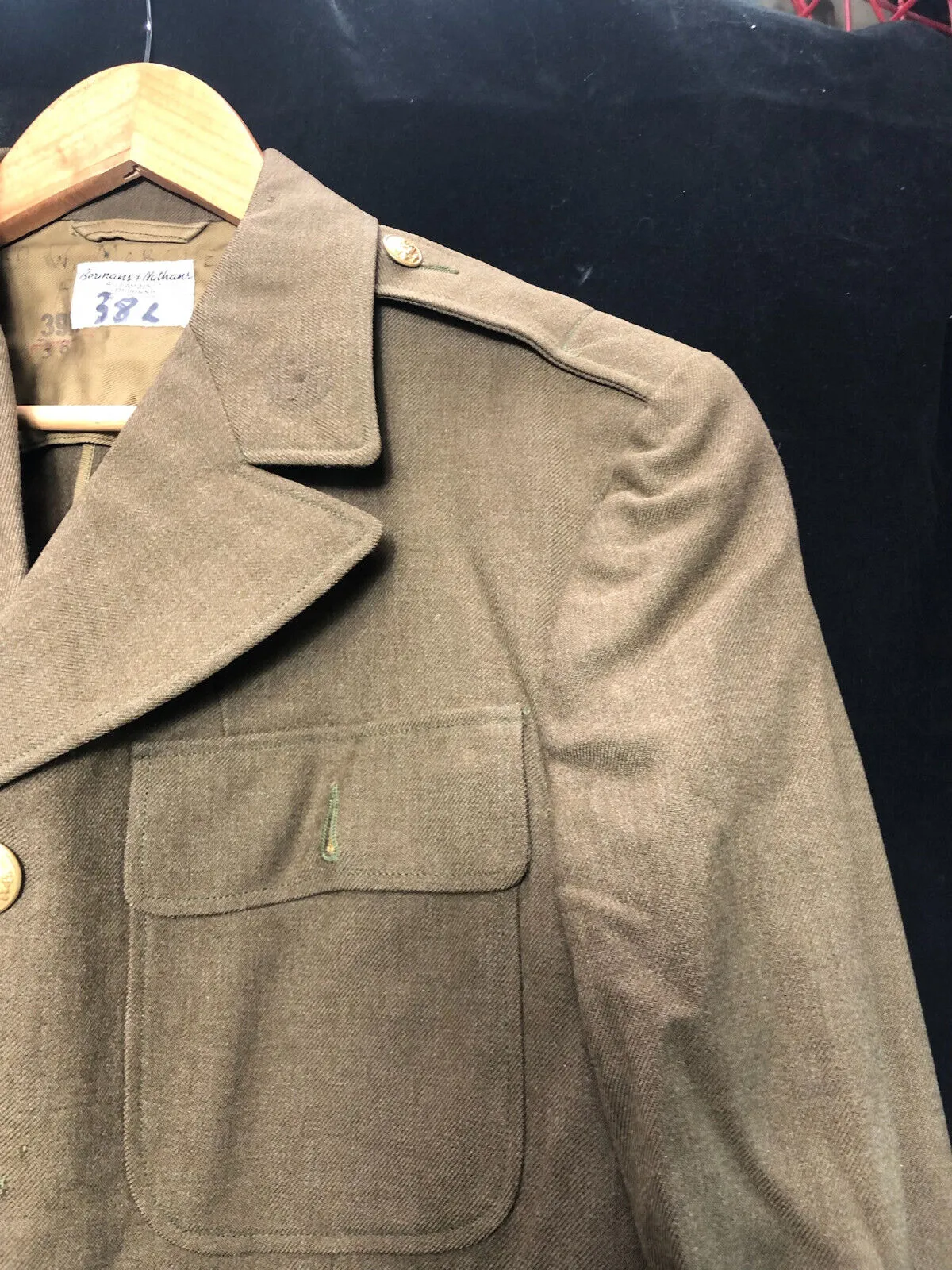 Original WW2 US Army Class A Dress Jacket 1942 - Private Ryan Prop - 39" Regular