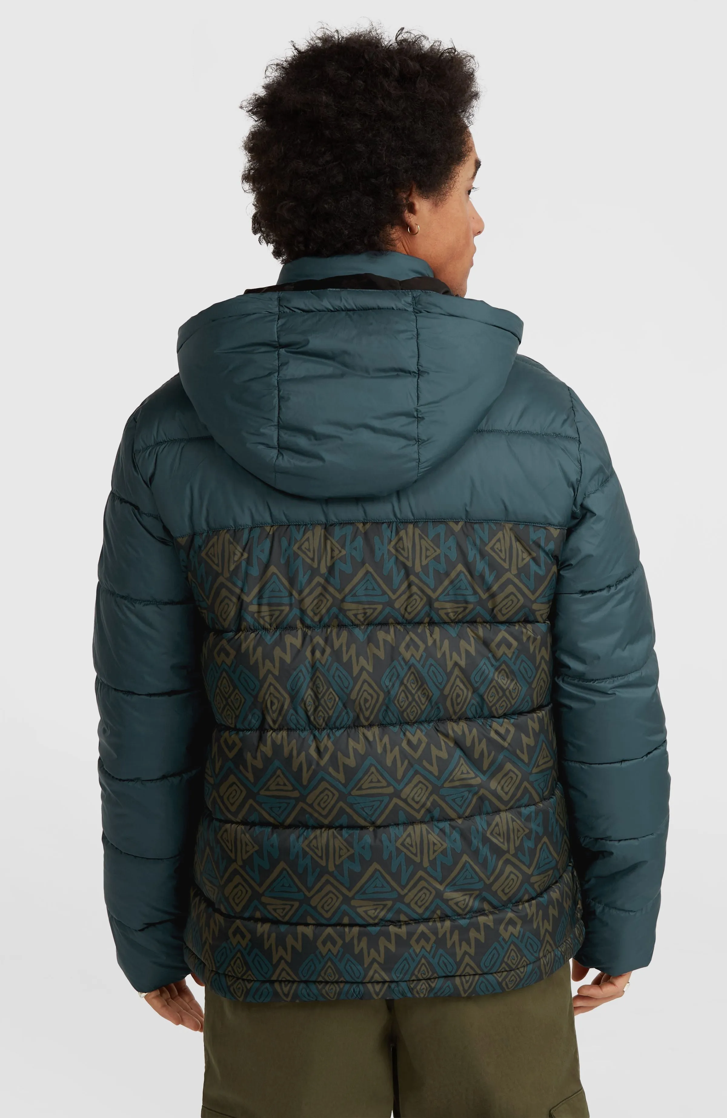 O'Riginals Steppjacke | Black Retro Ikat