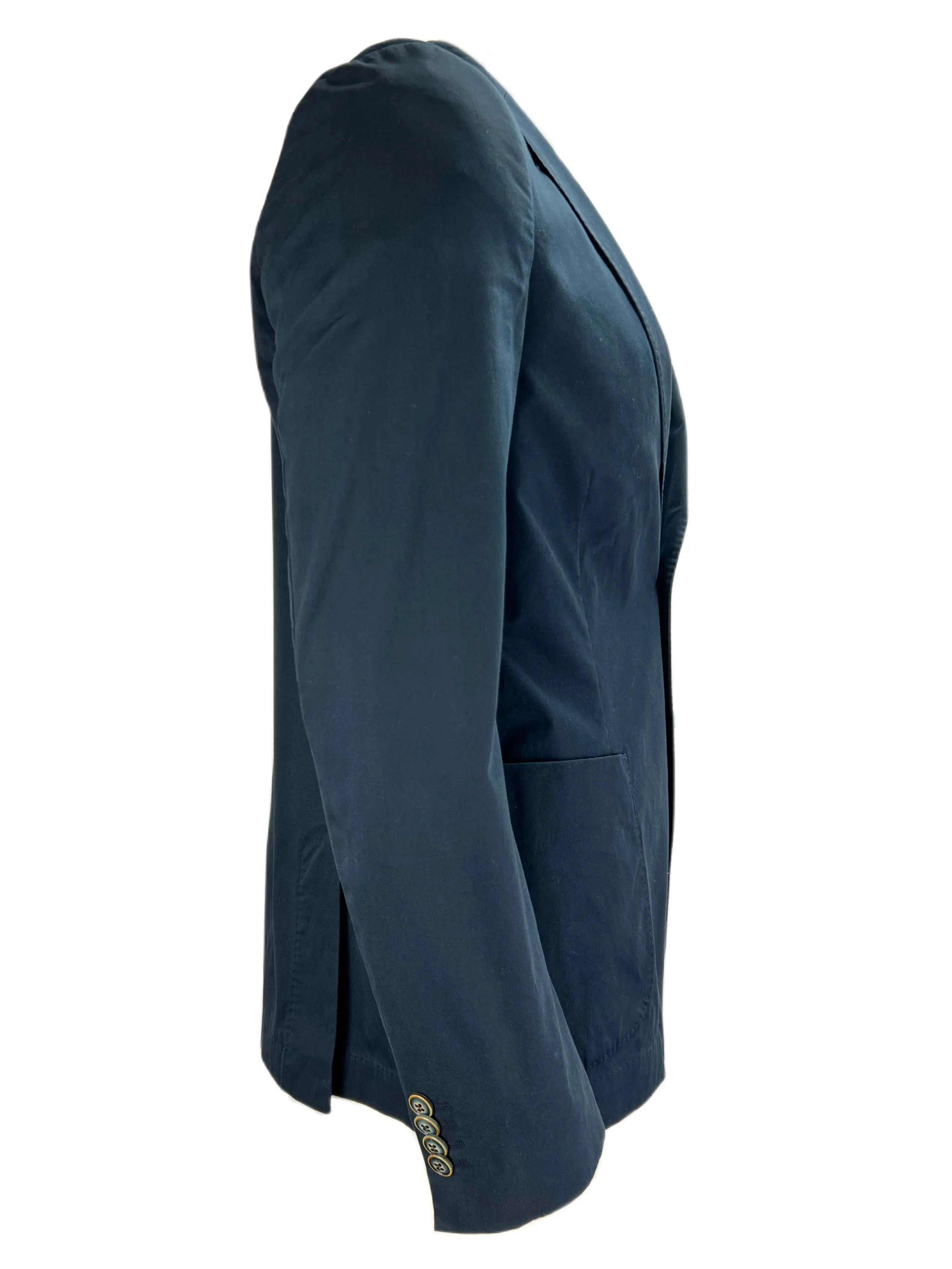 OSCAR JACOBSON Fox II Men's Navy Button Closure Collared Neck Blazer Sz L NWT