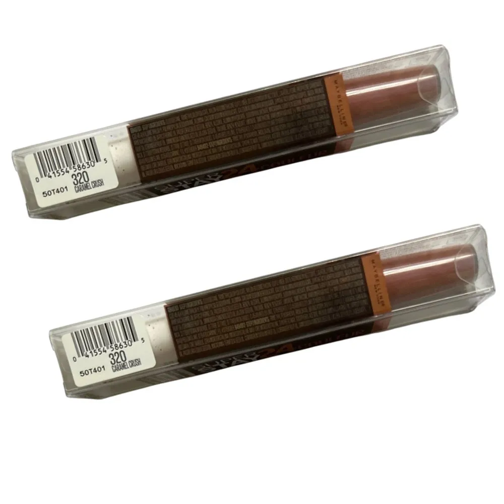 Pack of 2 Maybelline New York SuperStay 24 2-Step Liquid Lipstick, Coffee Edition, Caramel Crush # 320