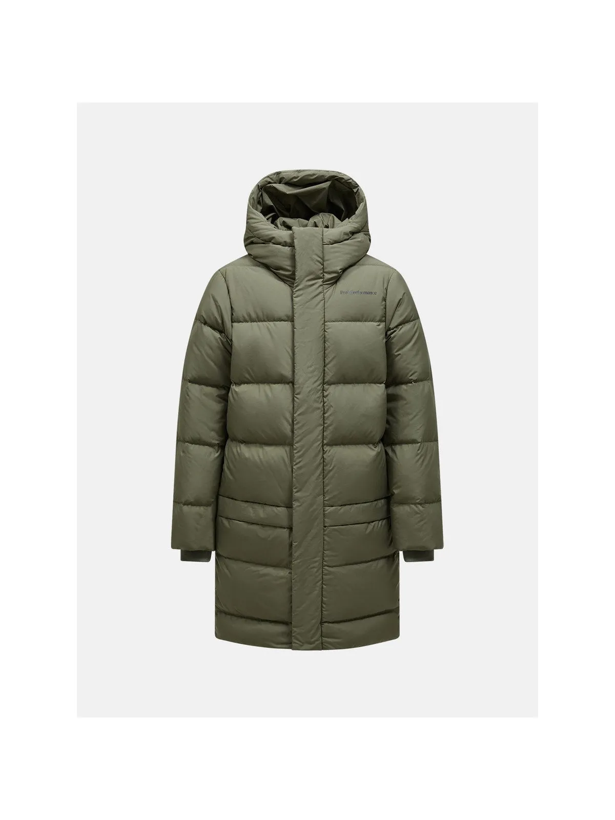 Parka Peak Performance Jr Long Puffer zielony
