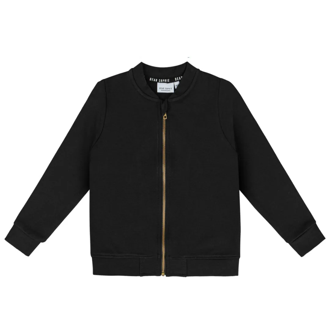 Piracat Black Bomber Jacket - LAST ONE - 1-2 years