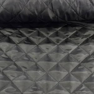 Quilted Jacket Lining Fabric Black 140cm