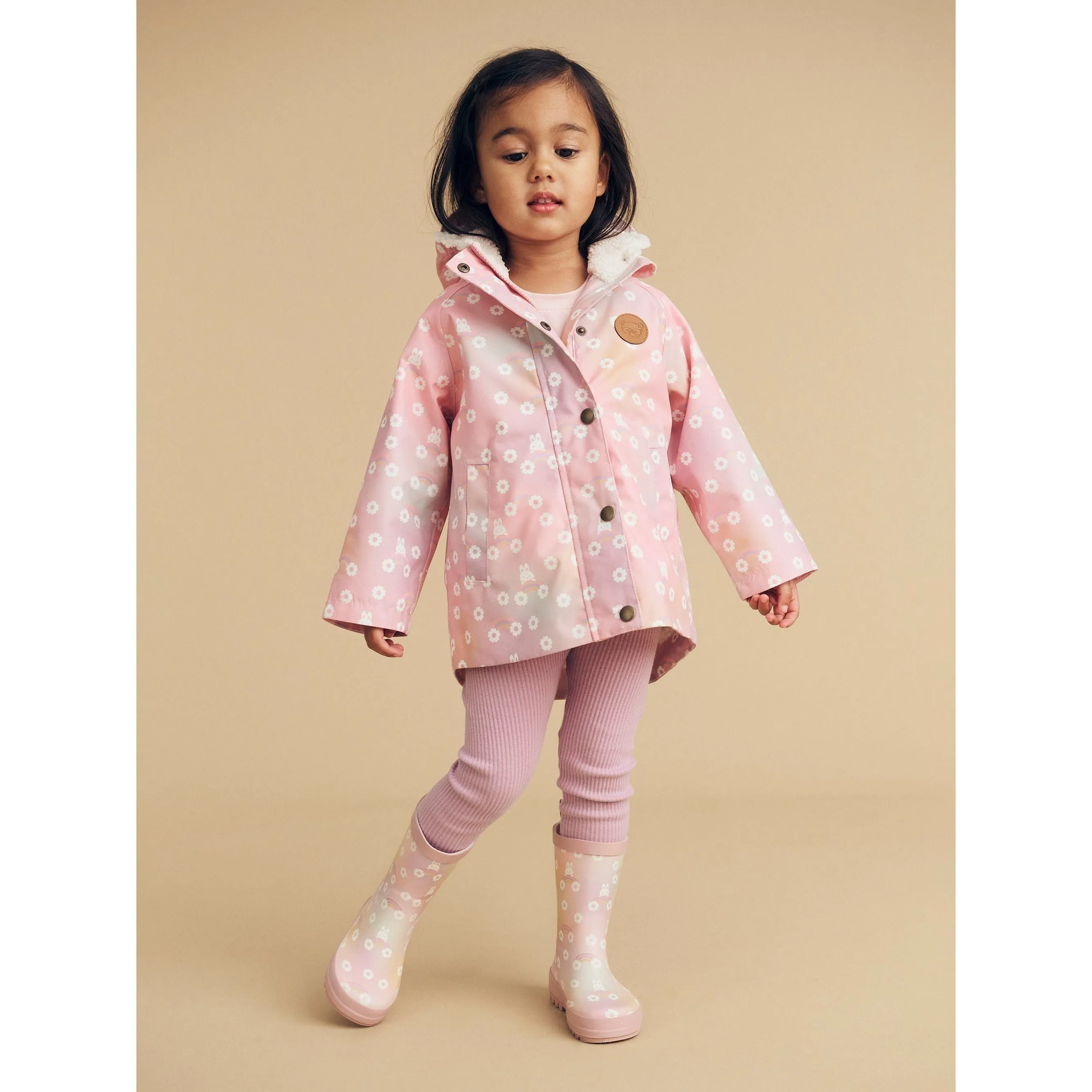 Rainbow Bunny Raincoat