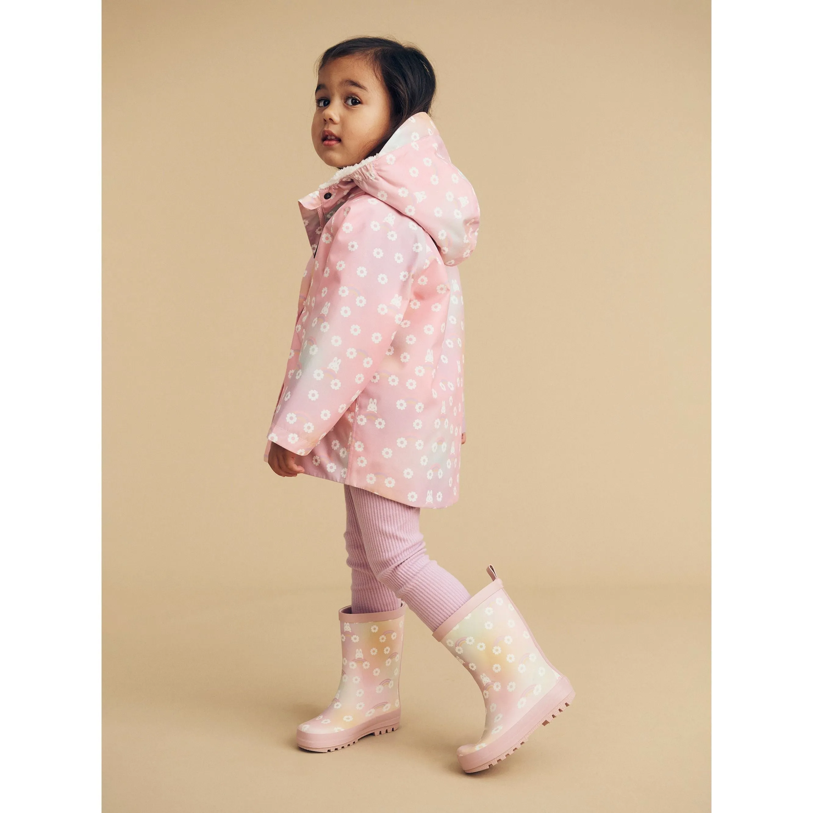 Rainbow Bunny Raincoat