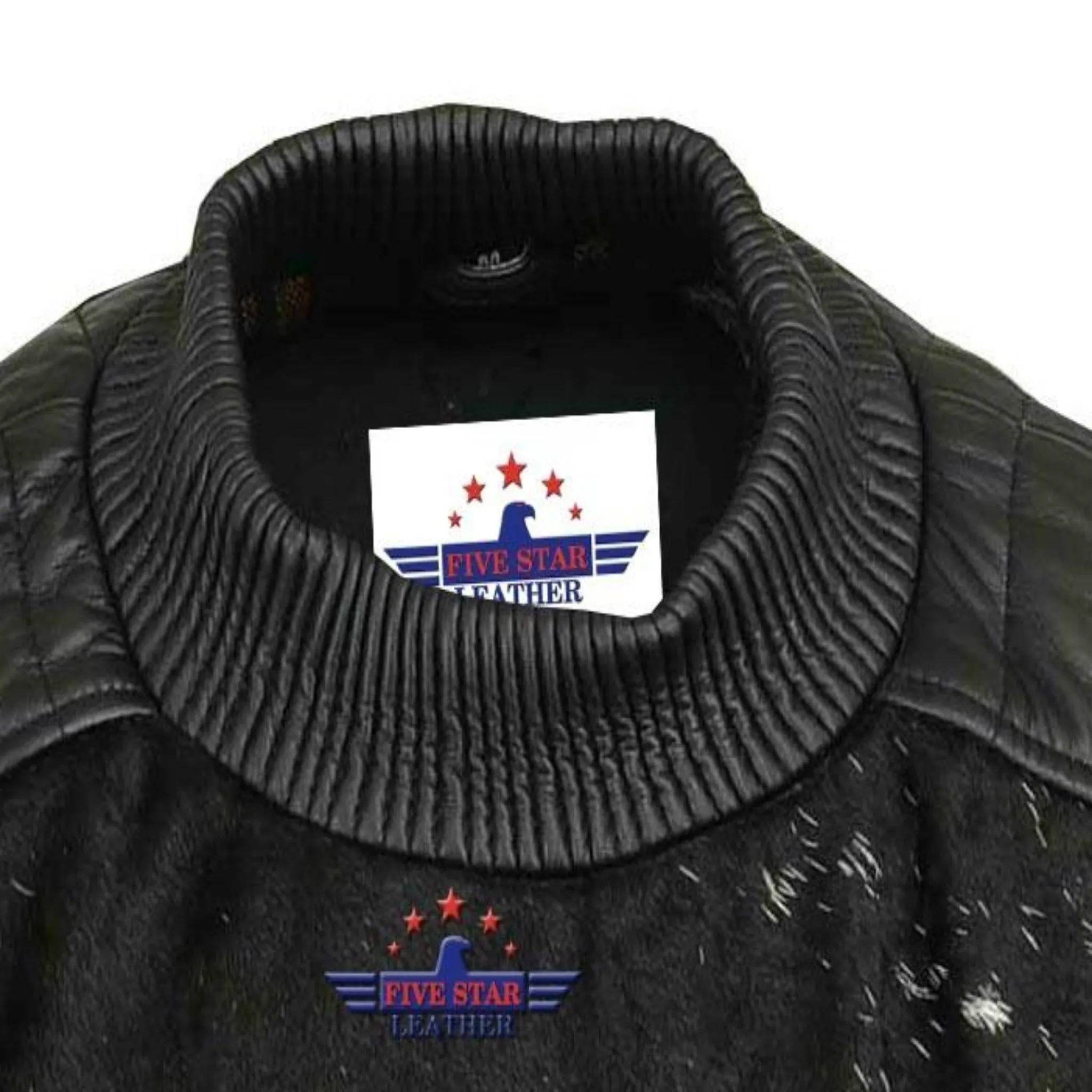 Real Genuine Cow Hair-on Leather Jacket men Padded Shoulders Natural Textured