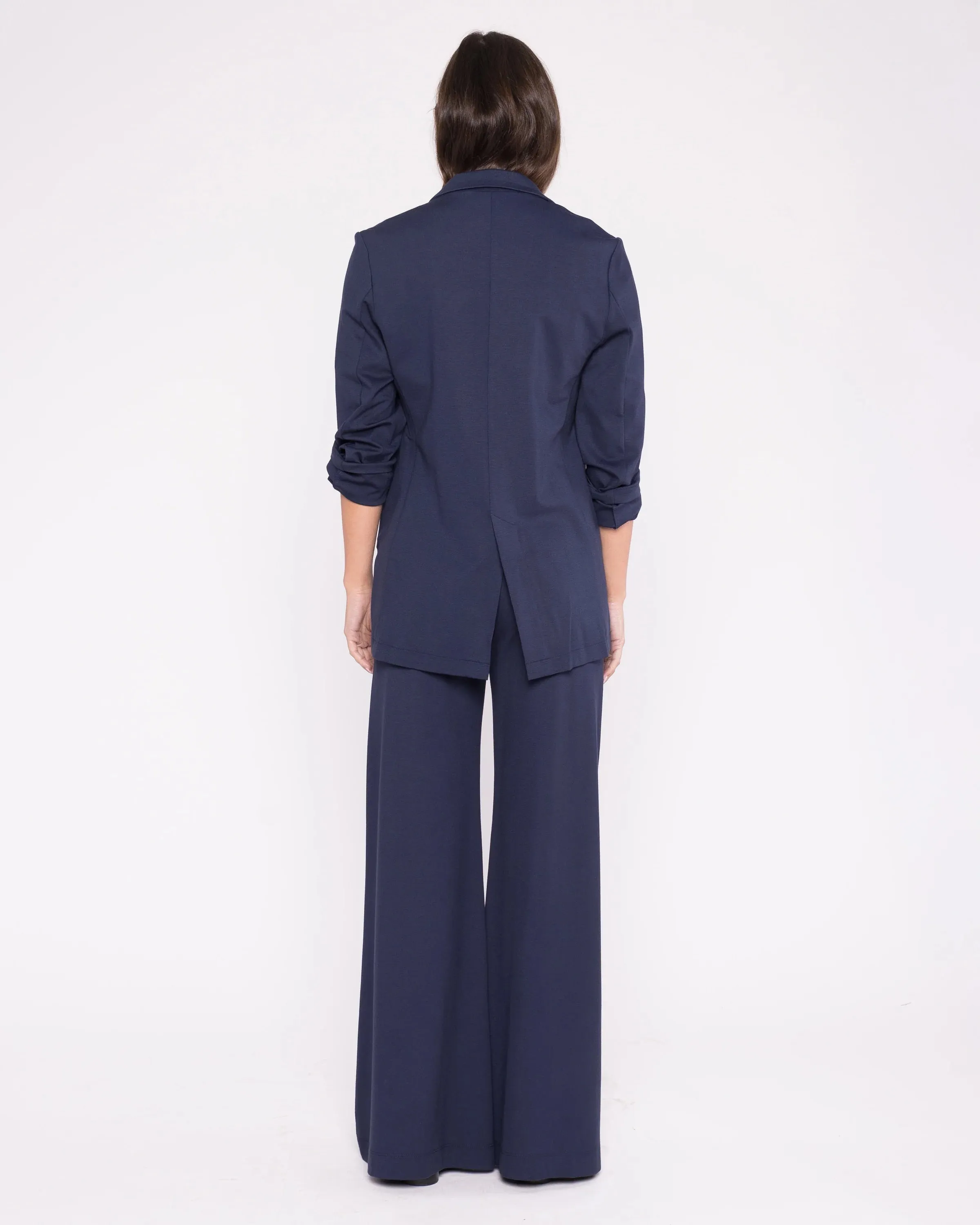 Ripley Rader Navy Ponte Knit Oversized Blazer