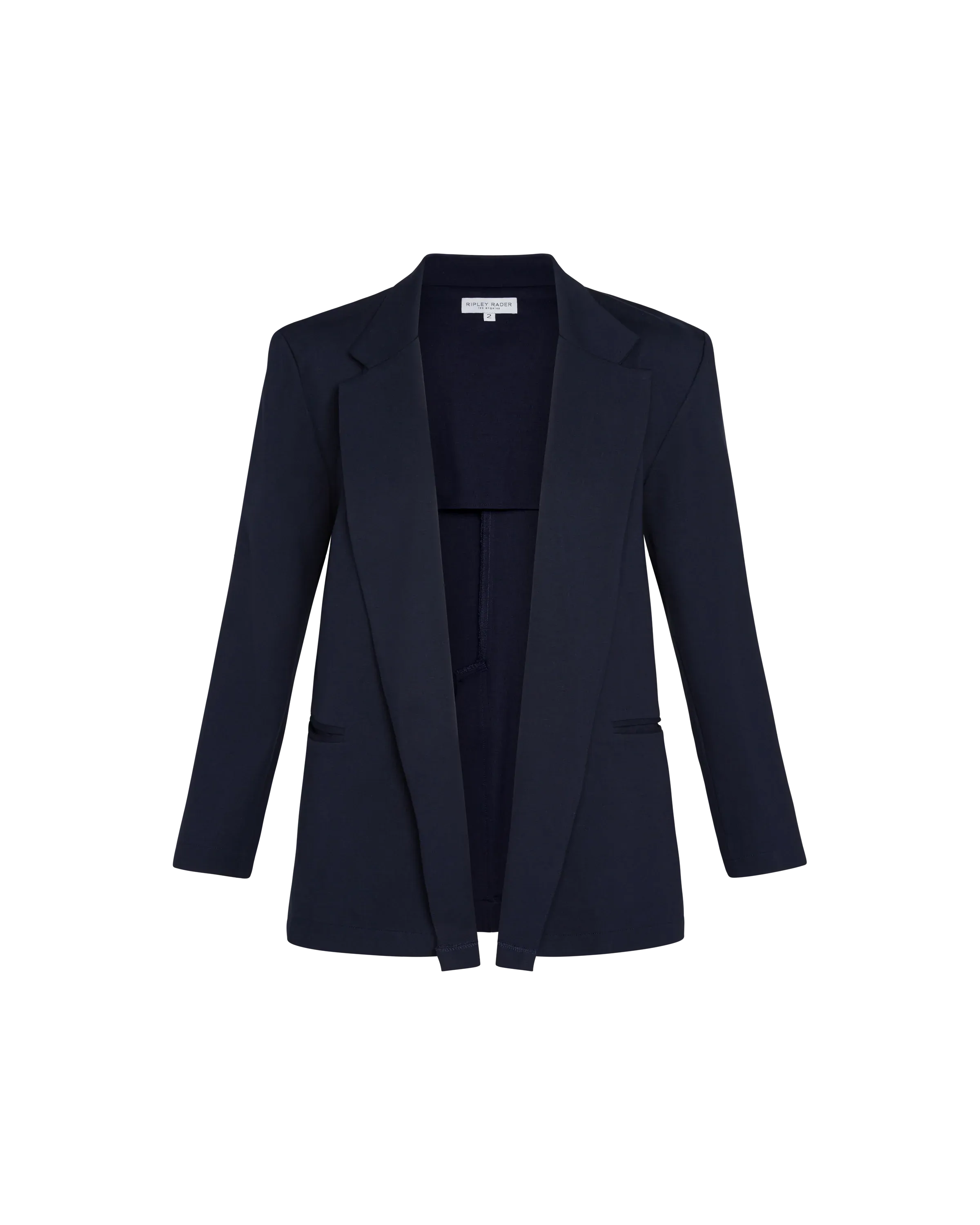 Ripley Rader Navy Ponte Knit Oversized Blazer