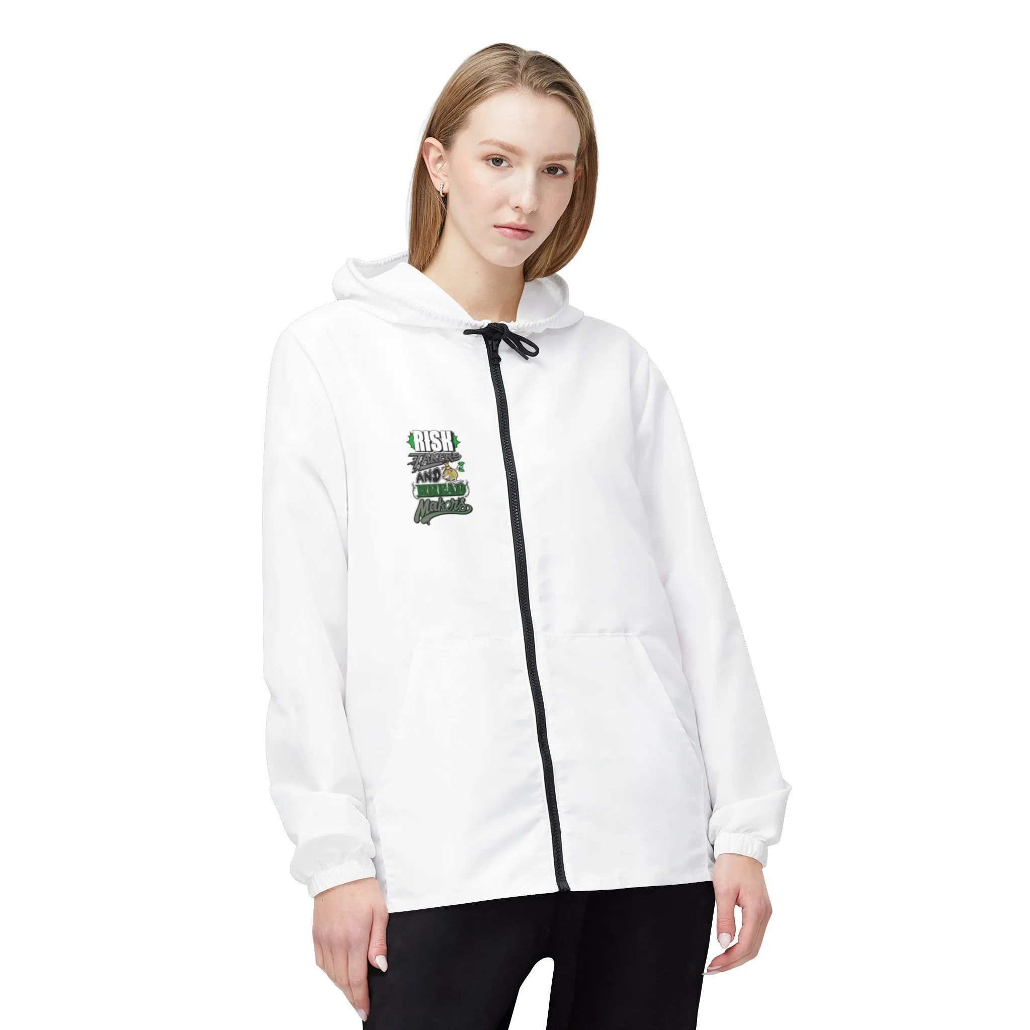Risk Takers and Bread Makers Windbreaker Jacket