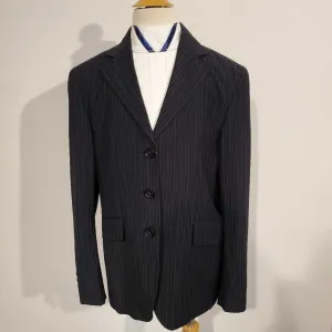 RJ Classics Navy Pinstripe Hunt Coat Kids 14R