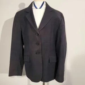RJ Classics Navy Windowpane Hunt Coat Kids 16S
