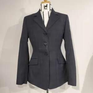 RJ Classics Navy Windowpane Hunt Coat