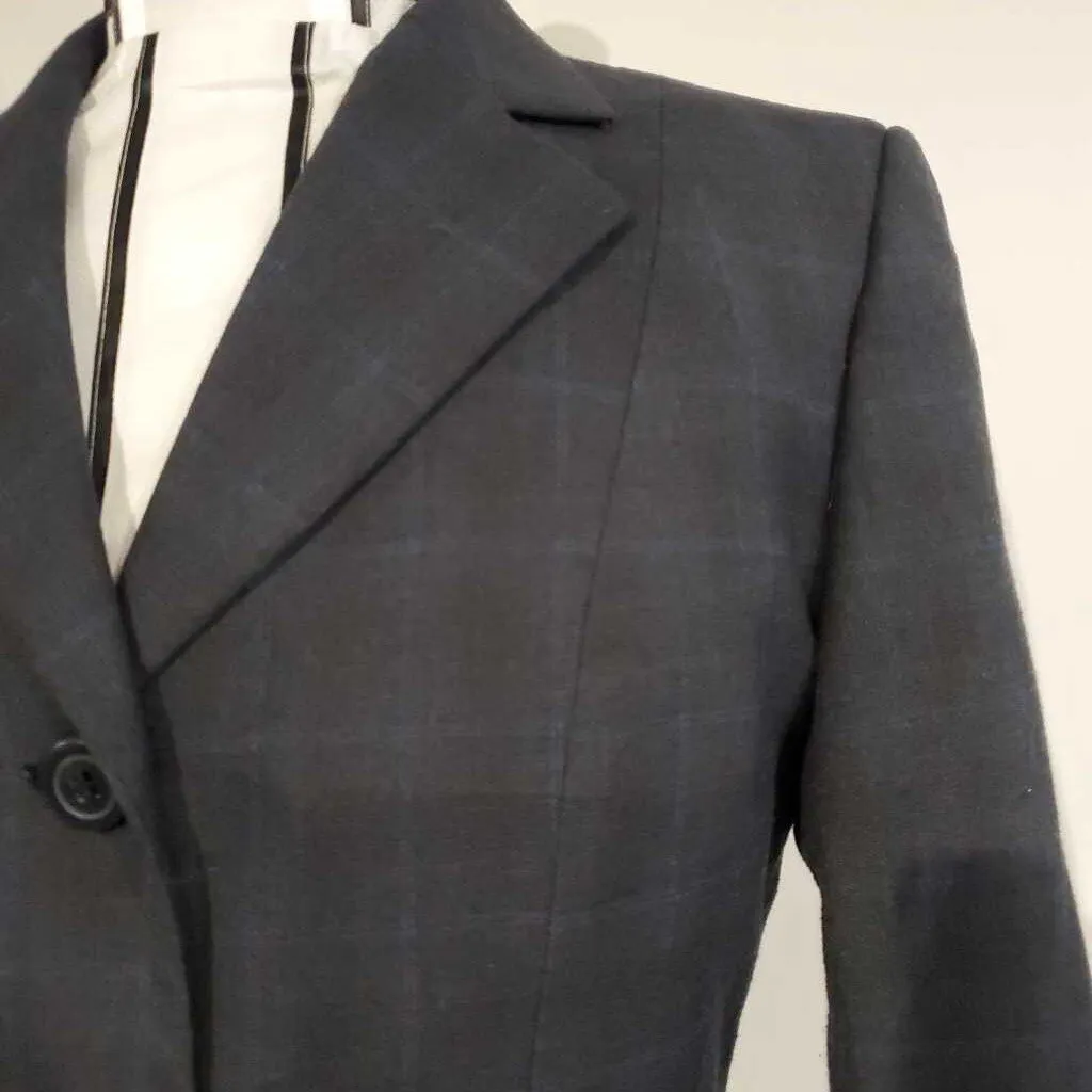 RJ Classics Navy Windowpane Hunt Coat