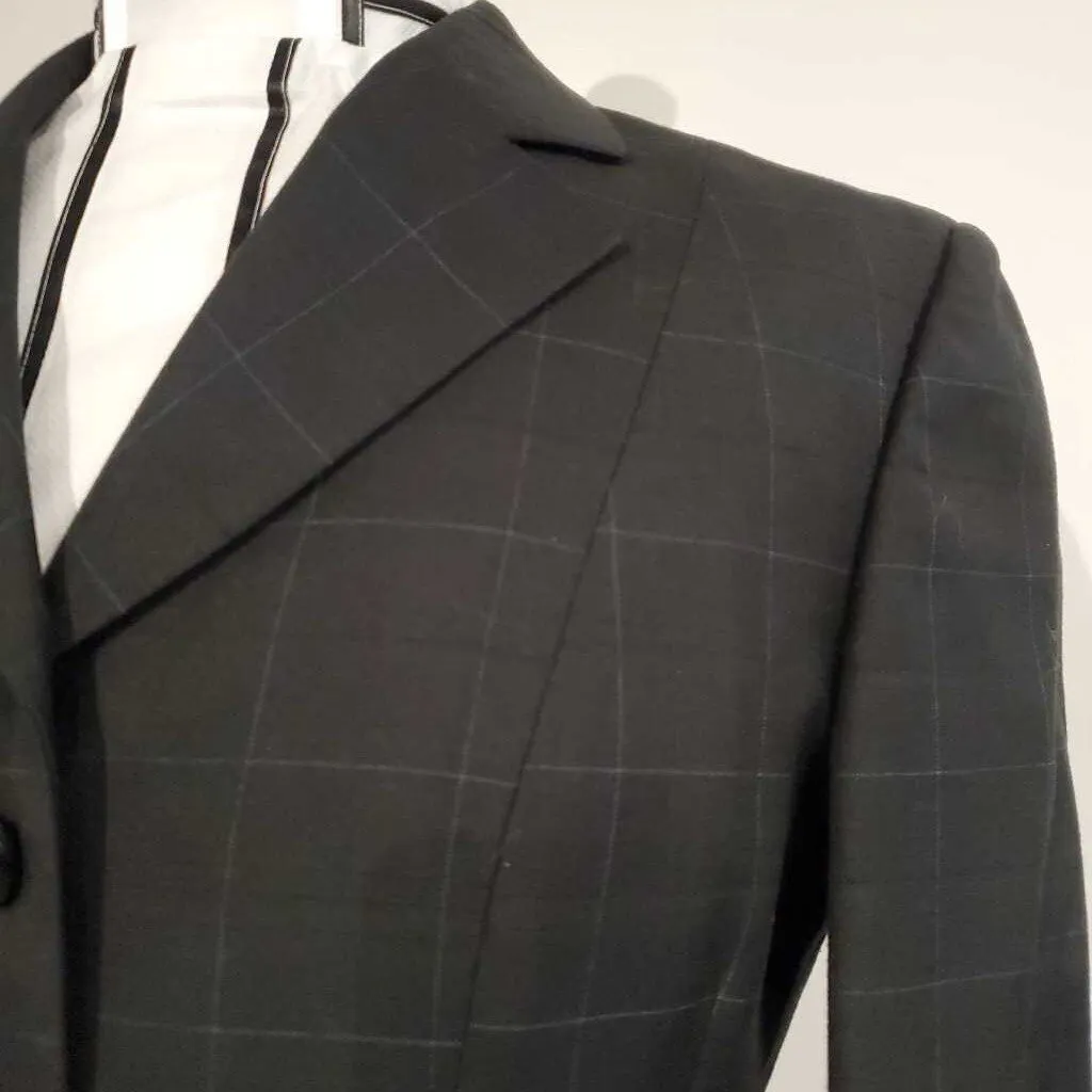 RJ Classics Navy Windowpane Hunt Coat
