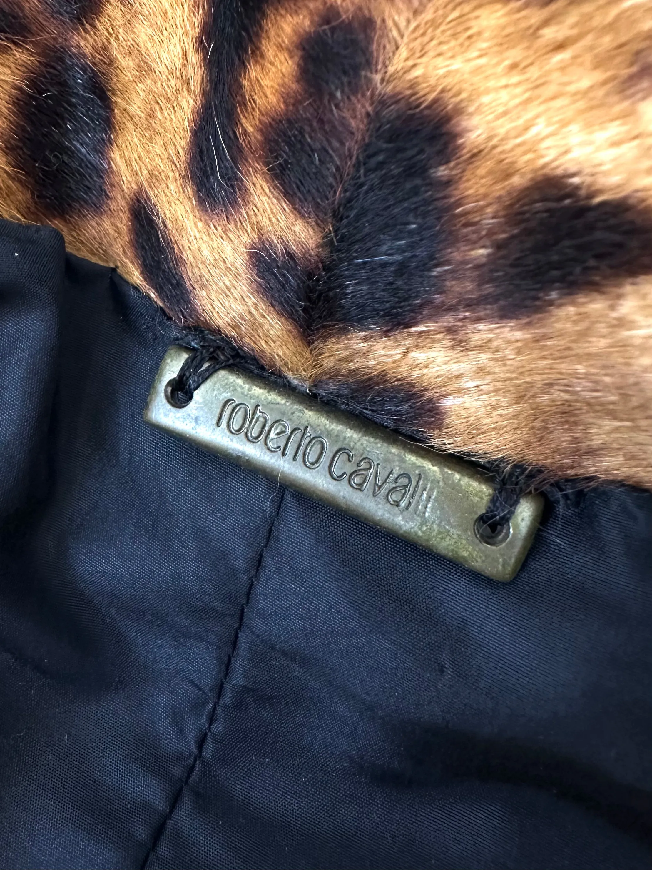 Roberto Cavalli Pony Hair Leopard Coat