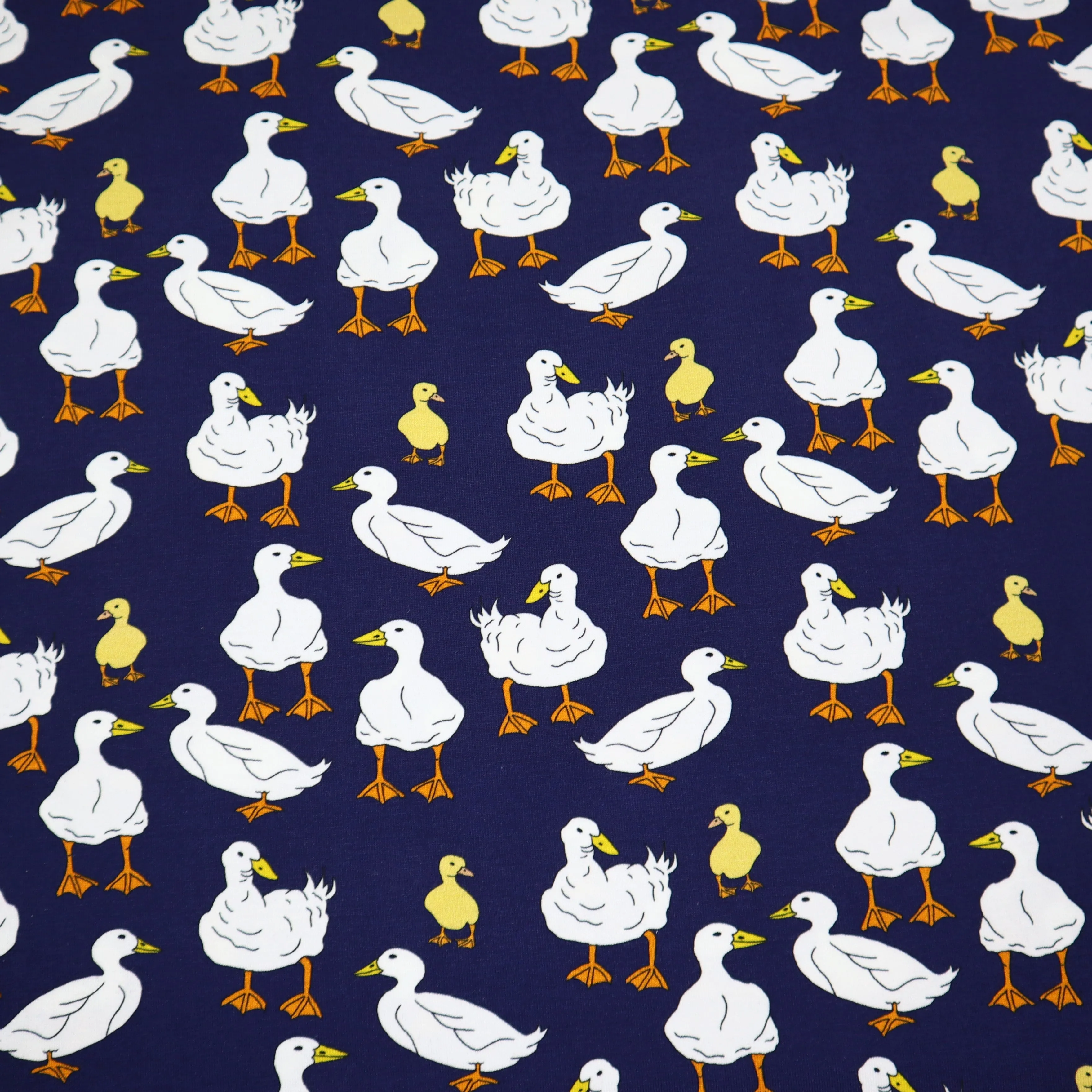 SALE Organic Cotton Jersey in Goose Print
