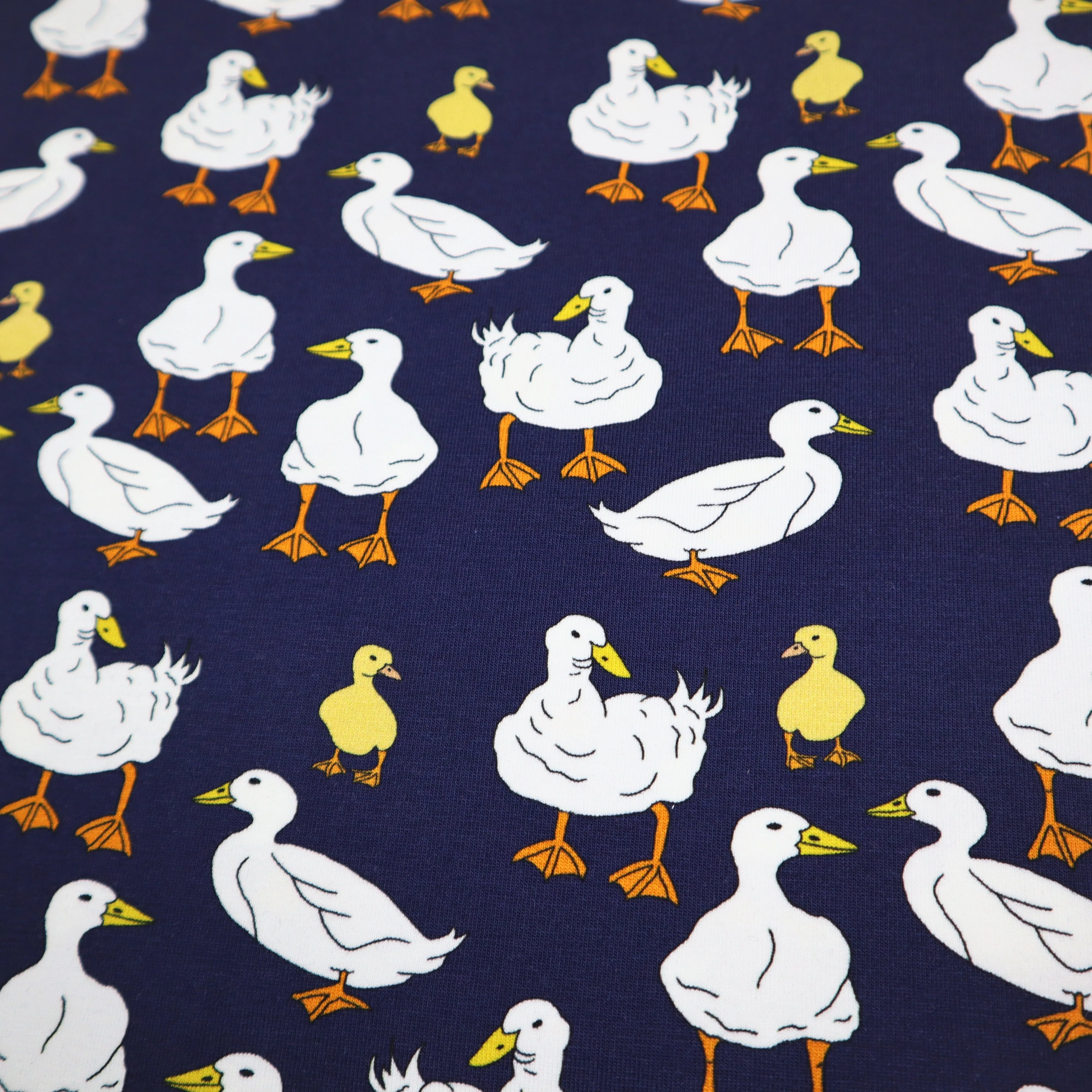 SALE Organic Cotton Jersey in Goose Print