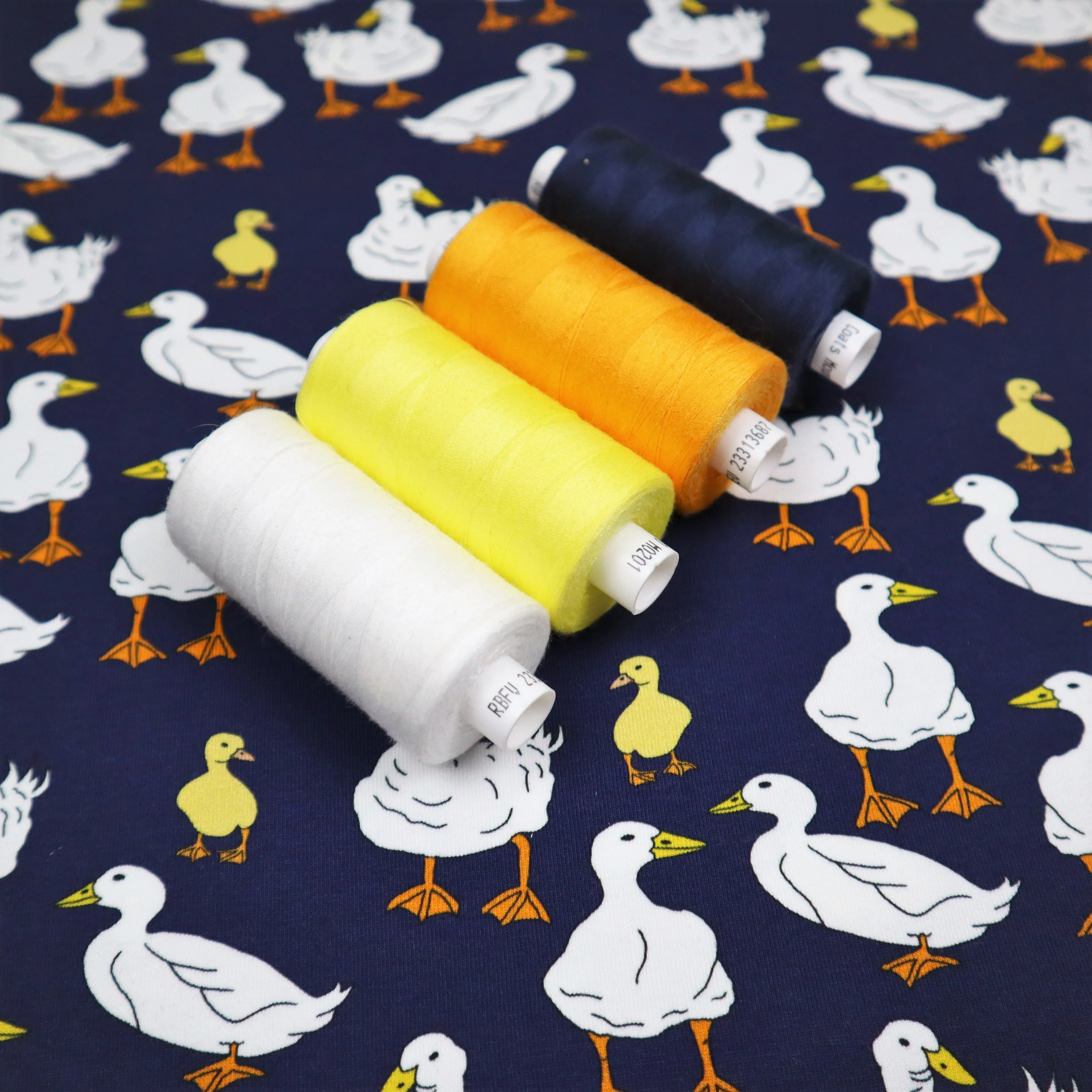 SALE Organic Cotton Jersey in Goose Print
