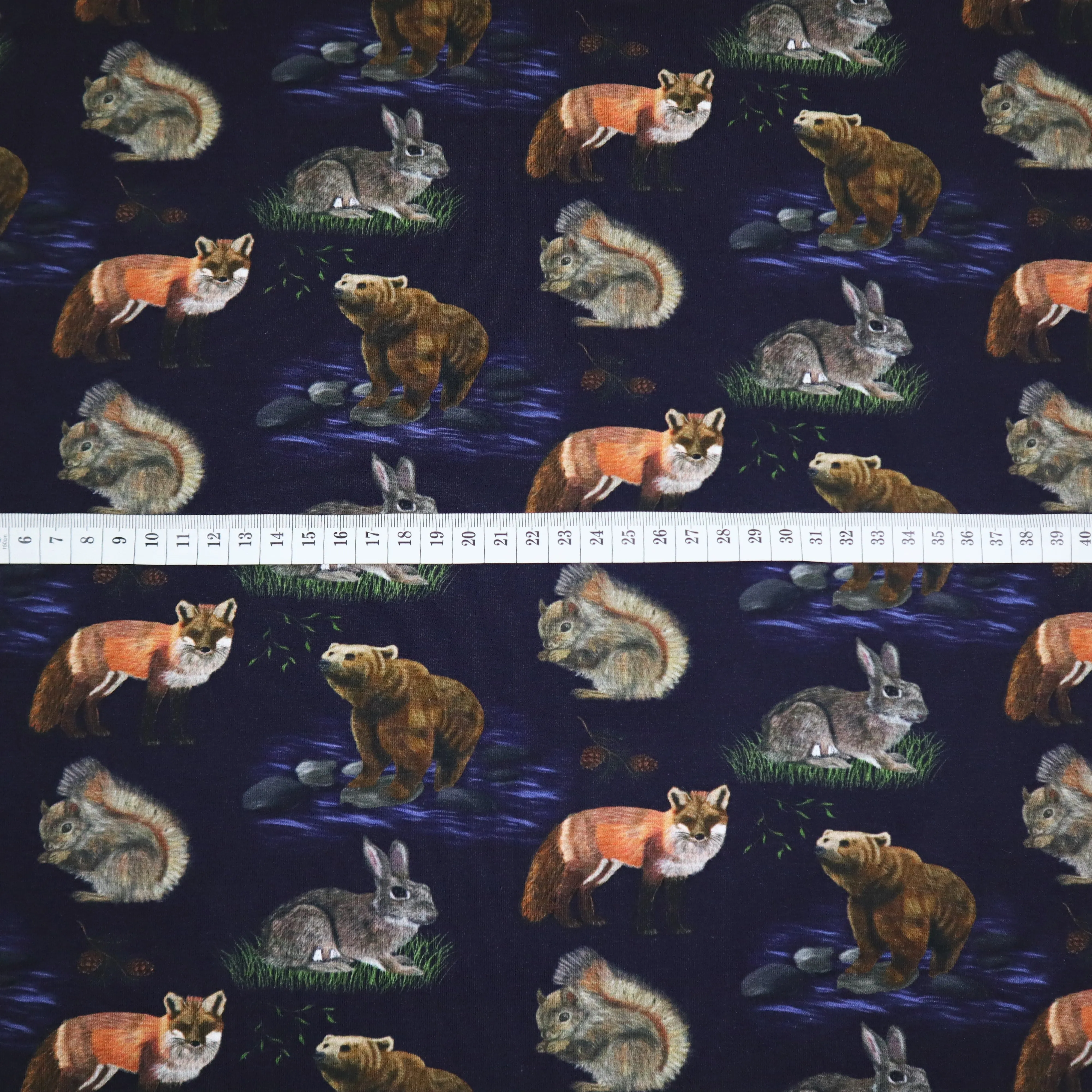 SALE Organic Cotton Jersey in Wildlife Print