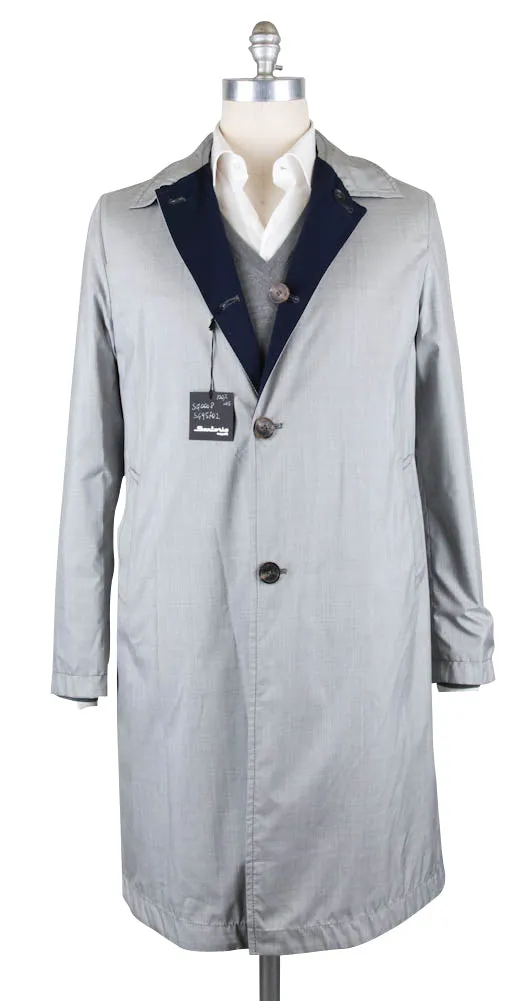 Sartorio Napoli Navy Blue Reversible Coat - 40 US / 50 EU