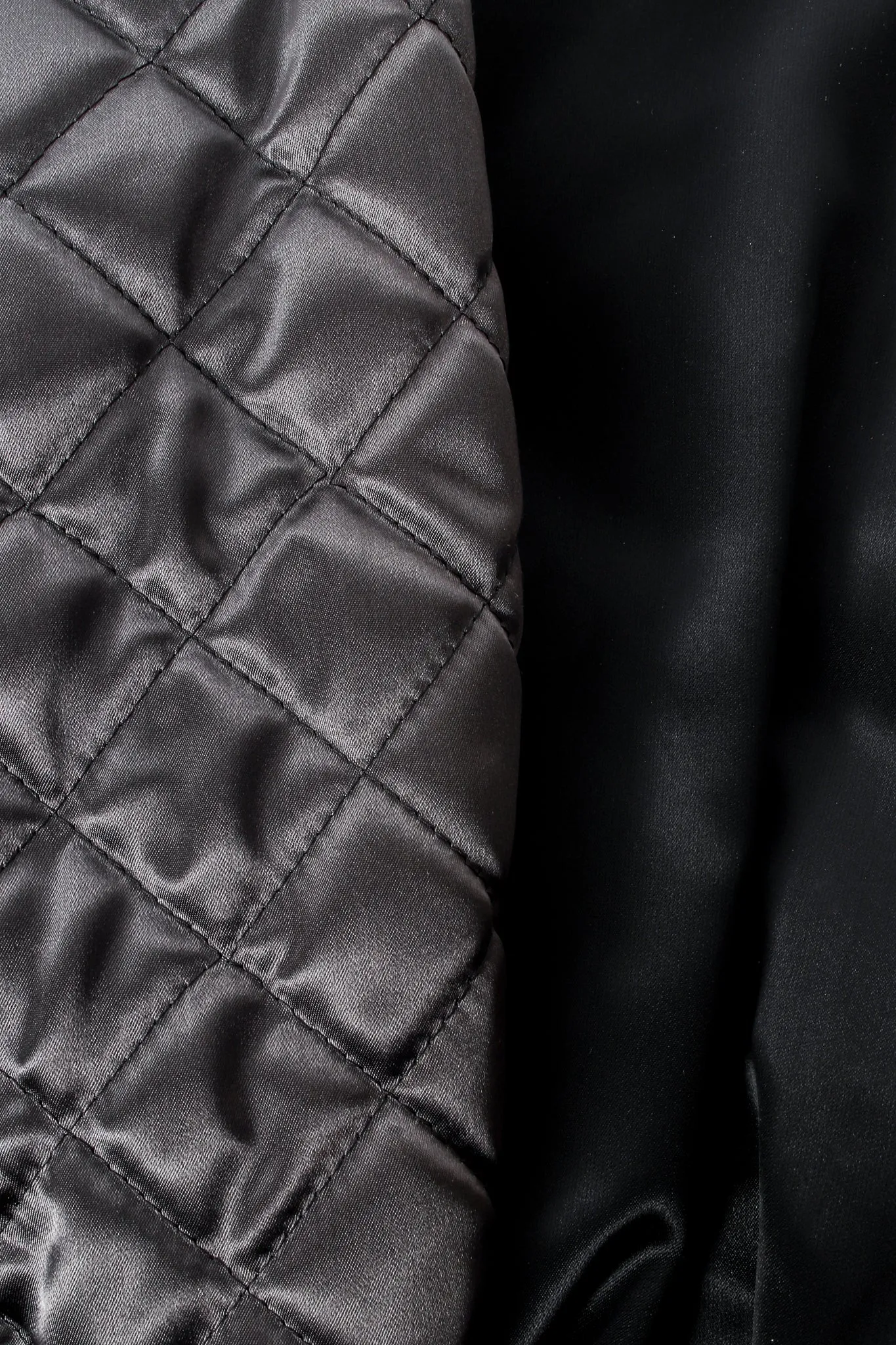 Satin Colorblock Quilted Bomber Jacket
