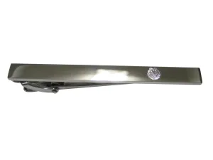 Silver Toned Etched Spikey Puffer Fish Fugu Blowfish Tie Clip