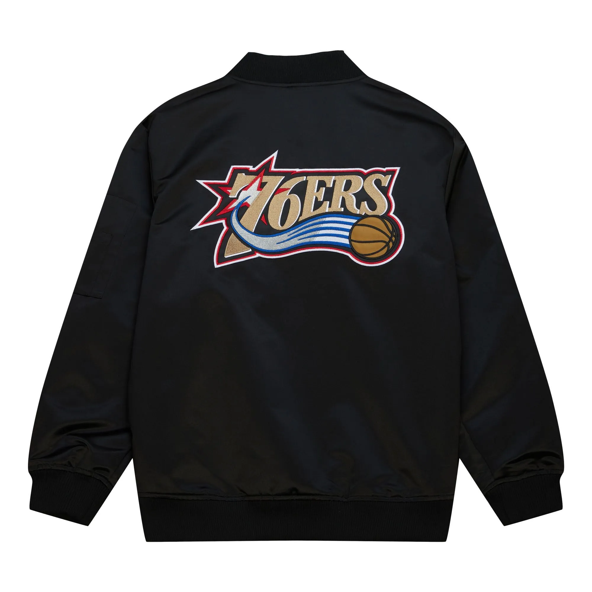 Sixers Lightweight Satin Bomber