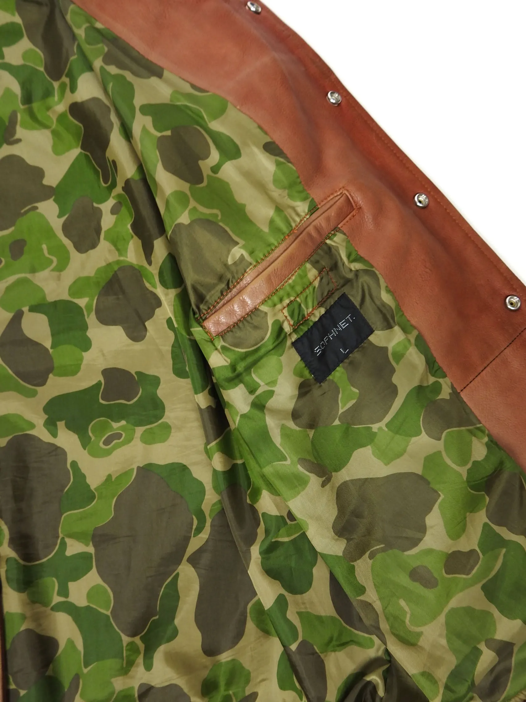 Sophnet Leather Bomber Size Large