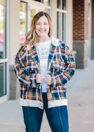Spending Christmas in Plaid Shacket